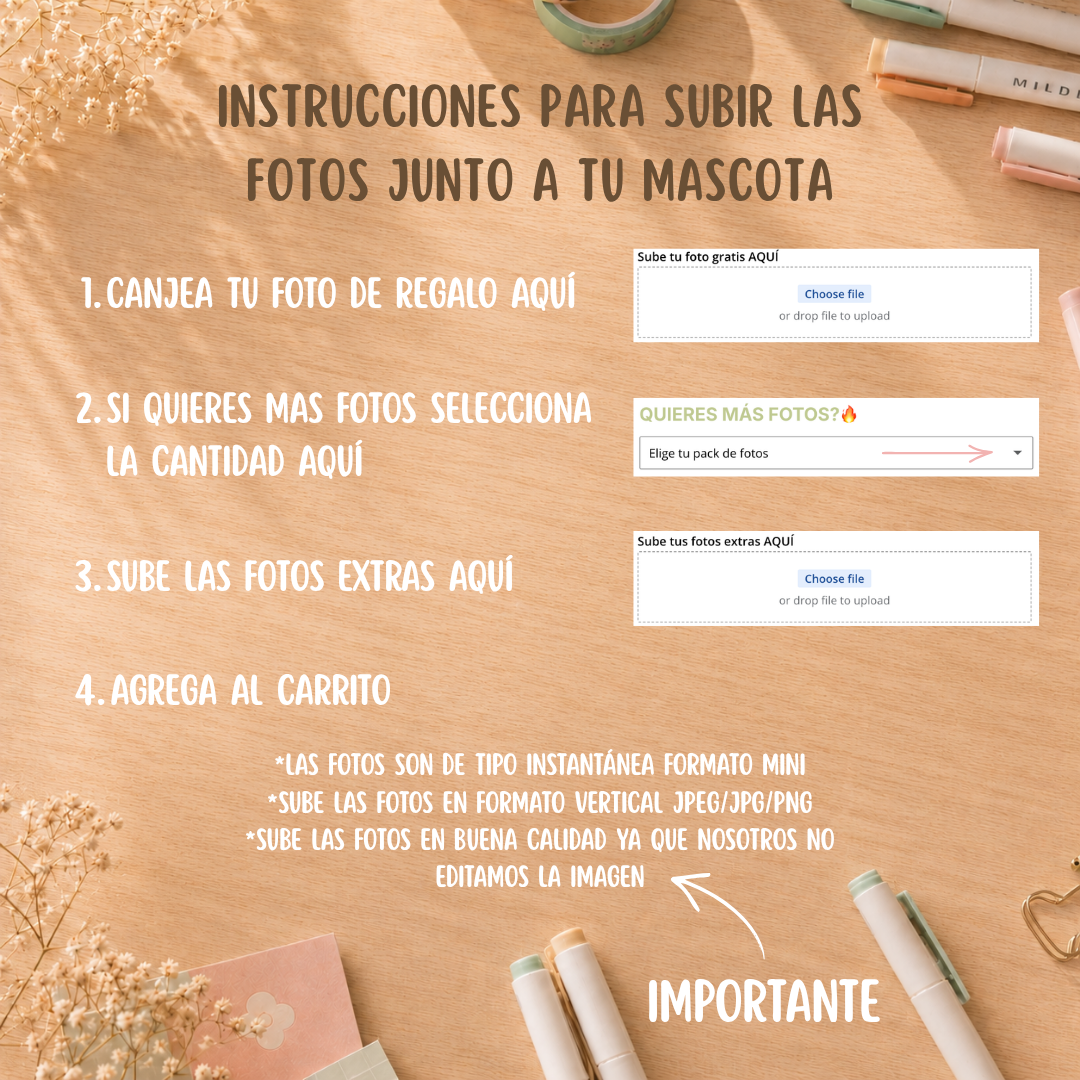 Álbum de Mascota (Perrito) + Regalo Personalizado (Foto Instantánea)