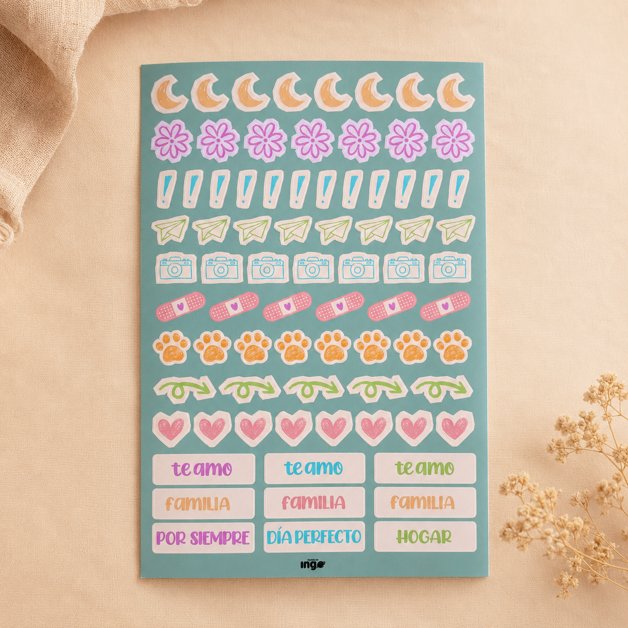 Lámina de stickers